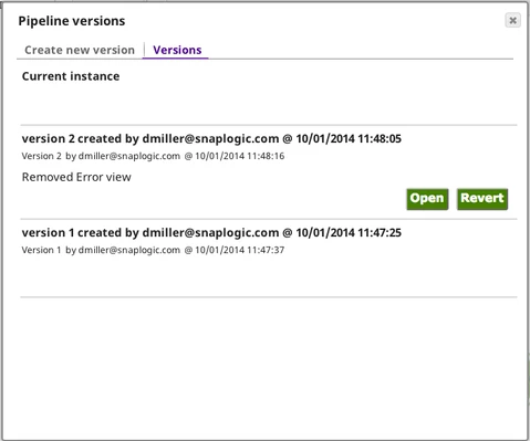 Edit pipeline version
