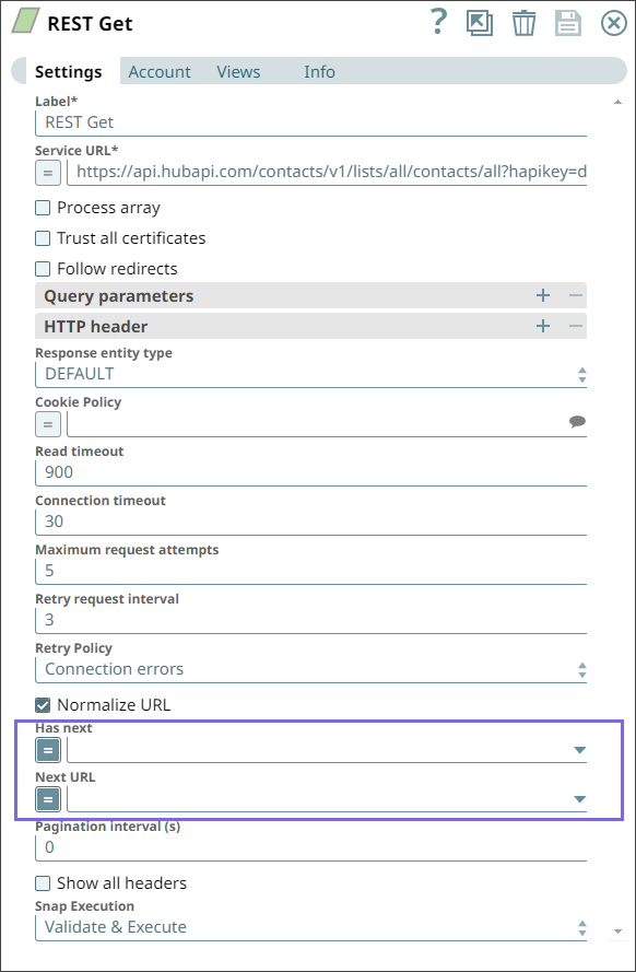 REST Get configuration