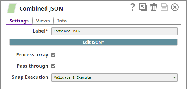 Input JSON from Combined JSON Snap