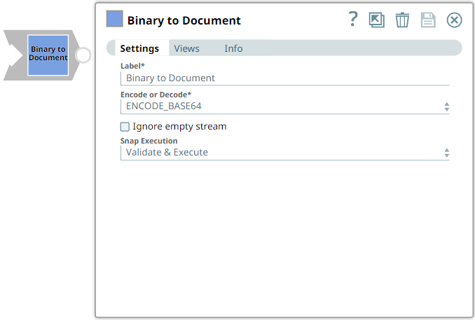 Binary to Document Snap