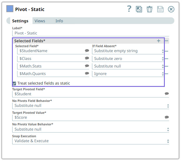 Pivot Snap output with nested fields flattened