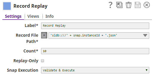 Record Replay Snap capturing and replaying feed requests