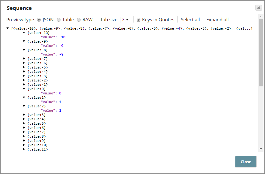 Sort Snap Configuration