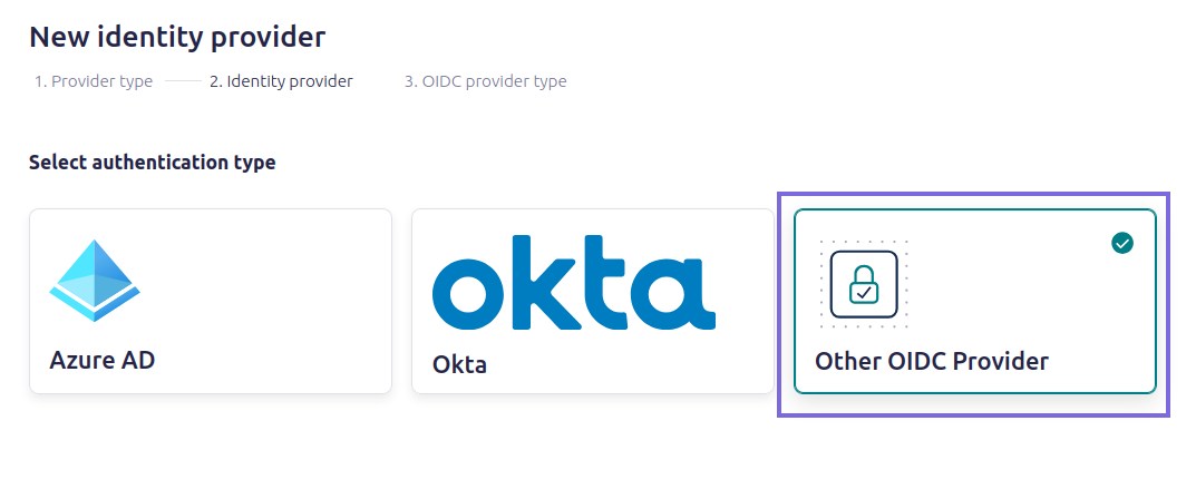 Other OIDC identity provider