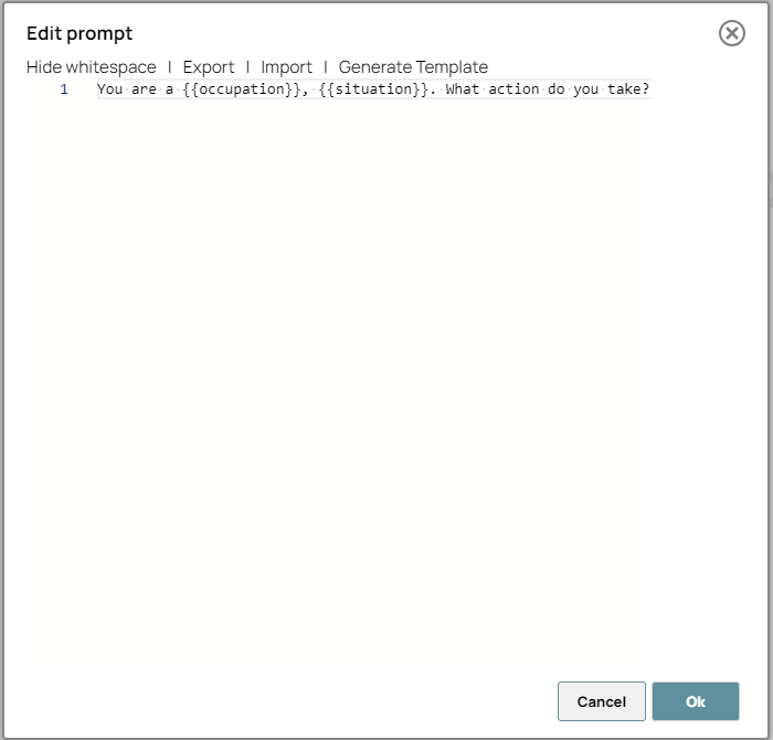 Google GenAI Prompt Generator Snap - Edit prompt