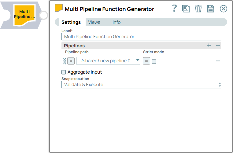 Multi Pipeline Function Generator Snap Overview
