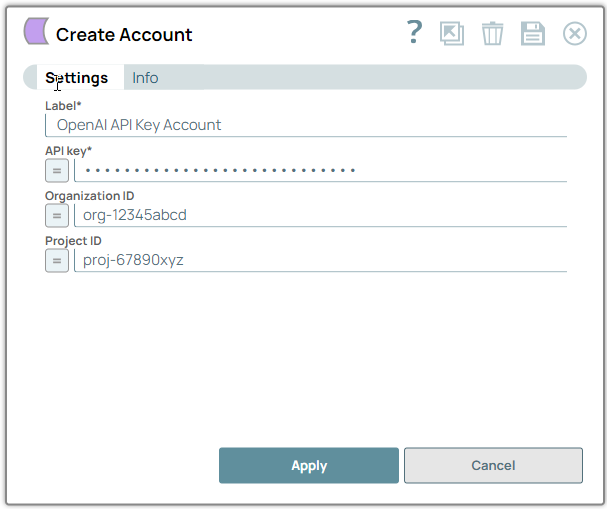 OpenAI API Key Account