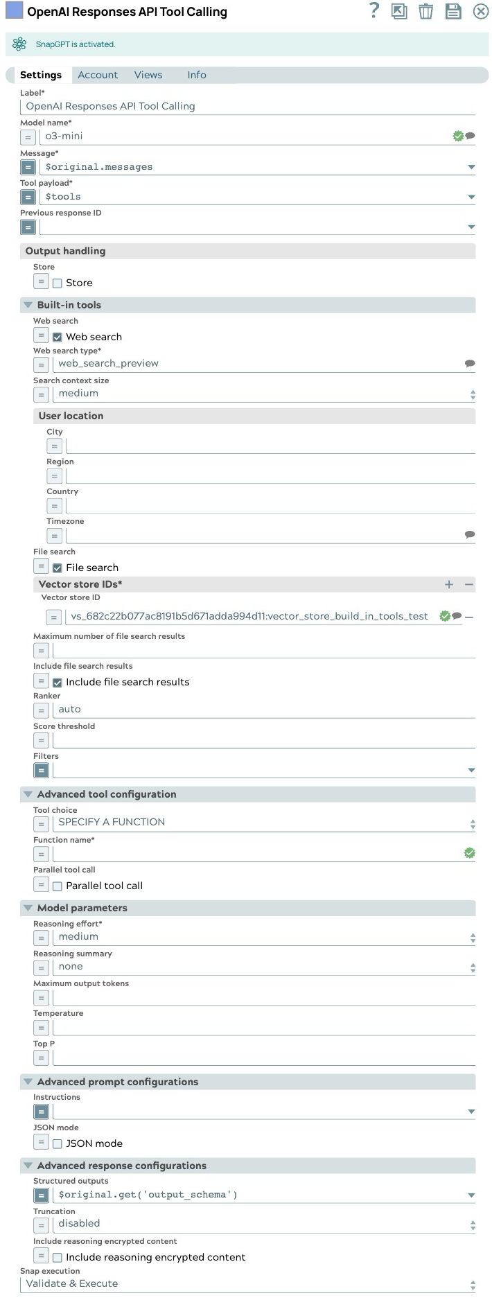 OpenAI Responses API Tool Calling
