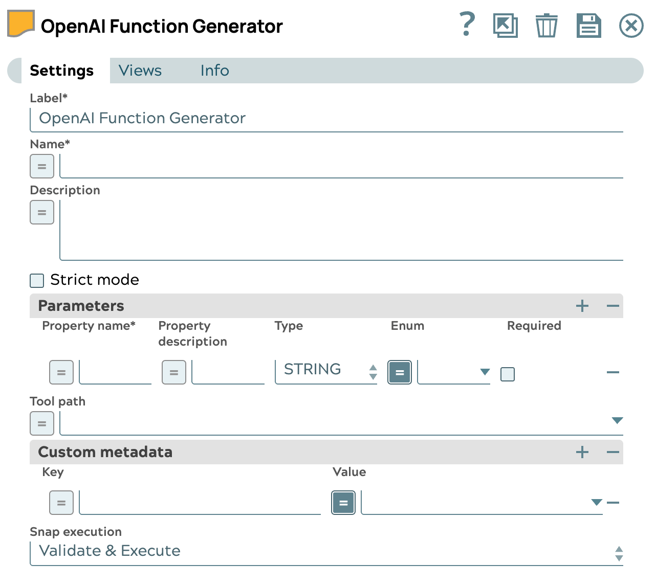 OpenAI Function Generator Snap