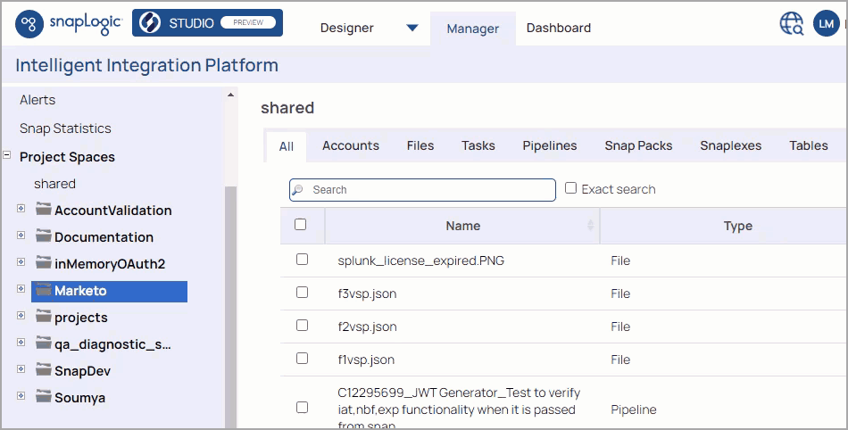 Create GitHub project in Manager